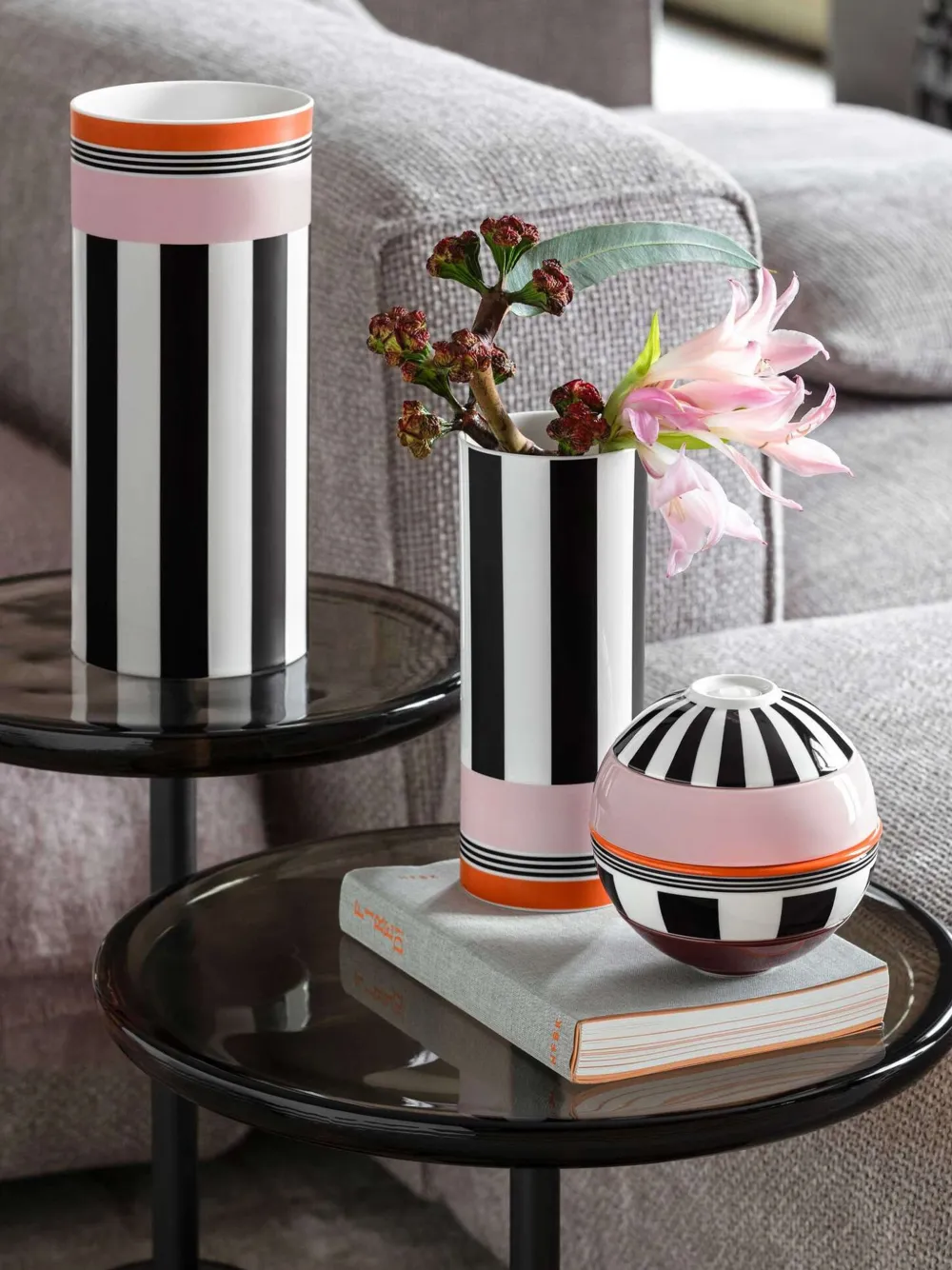  Villeroy & Boch Jarra Memphis A Rayas - Negro 