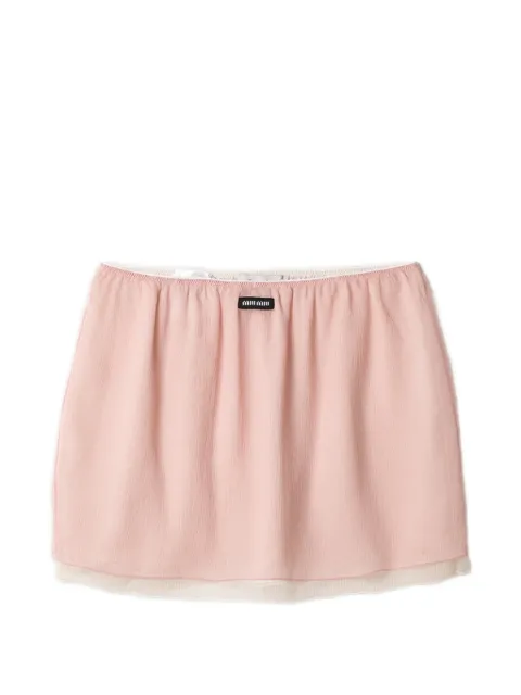 Miu Miu chiffon miniskirt