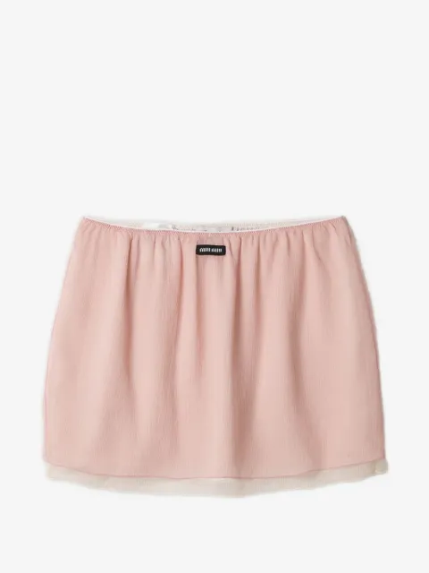 Miu Miu chiffon miniskirt