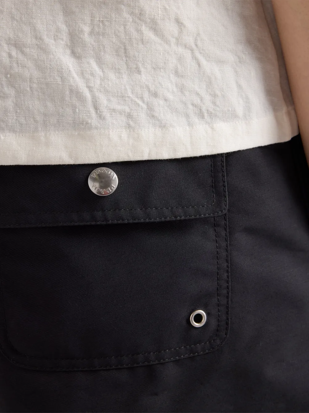 Prada Re-Nylon shorts Zwart