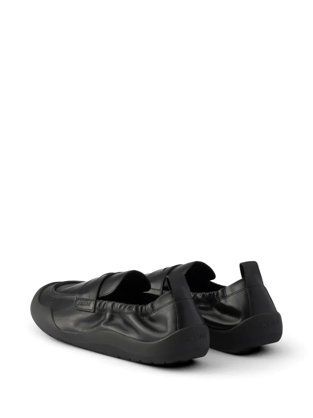 Prada Speedrock lederen loafers Zwart