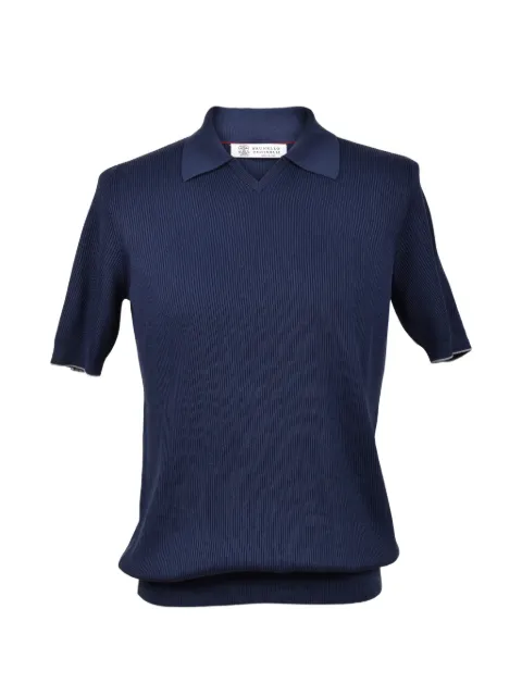 Brunello Cucinelli ribbed V-neck T-shirt