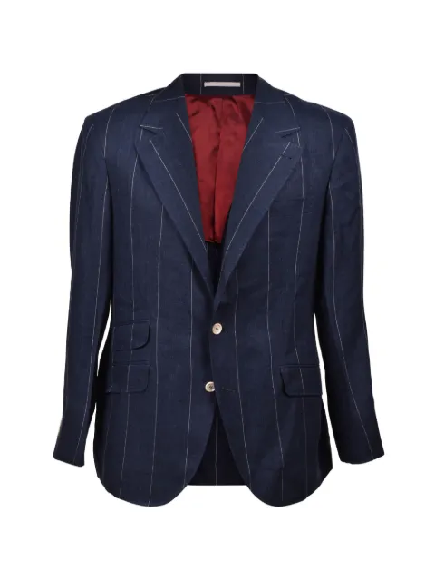 Brunello Cucinelli pinstripe single-breasted blazer