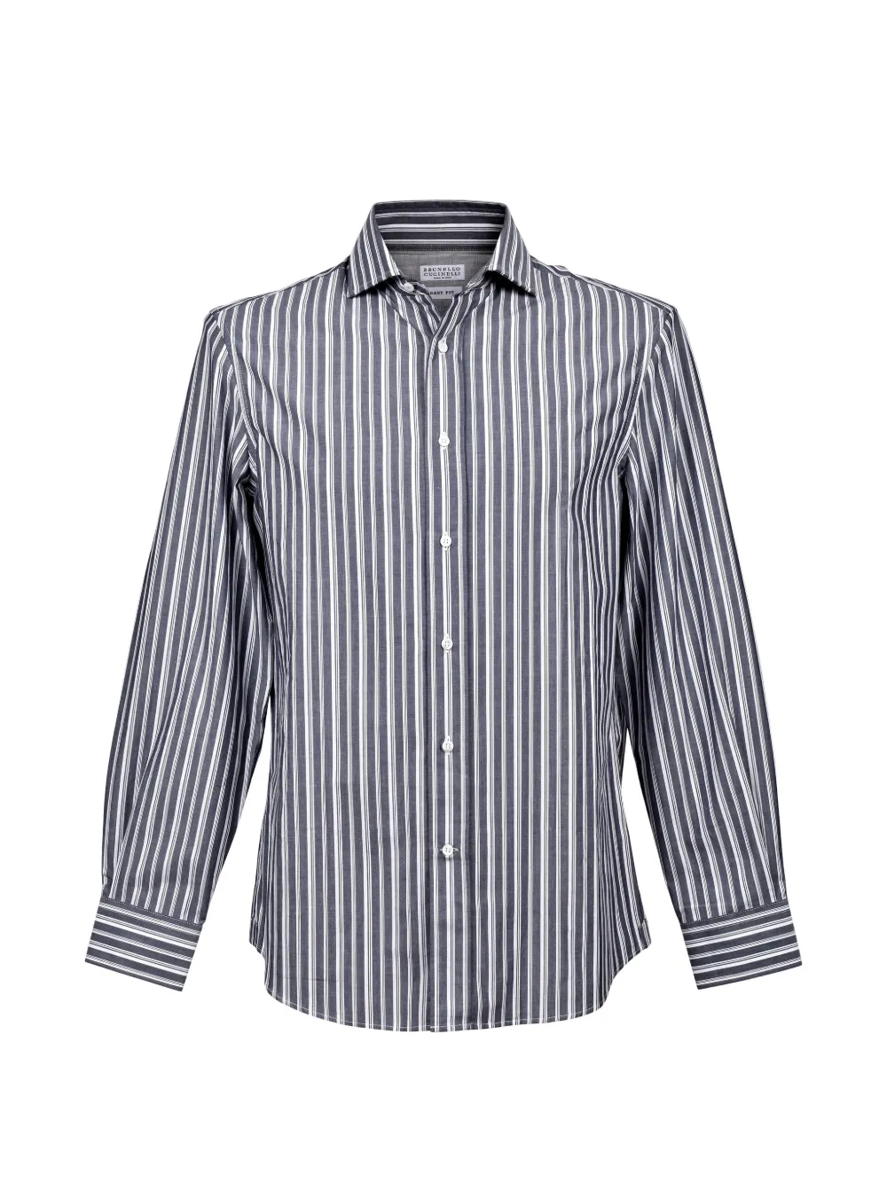 Brunello Cucinelli striped tailored shirt - Grau