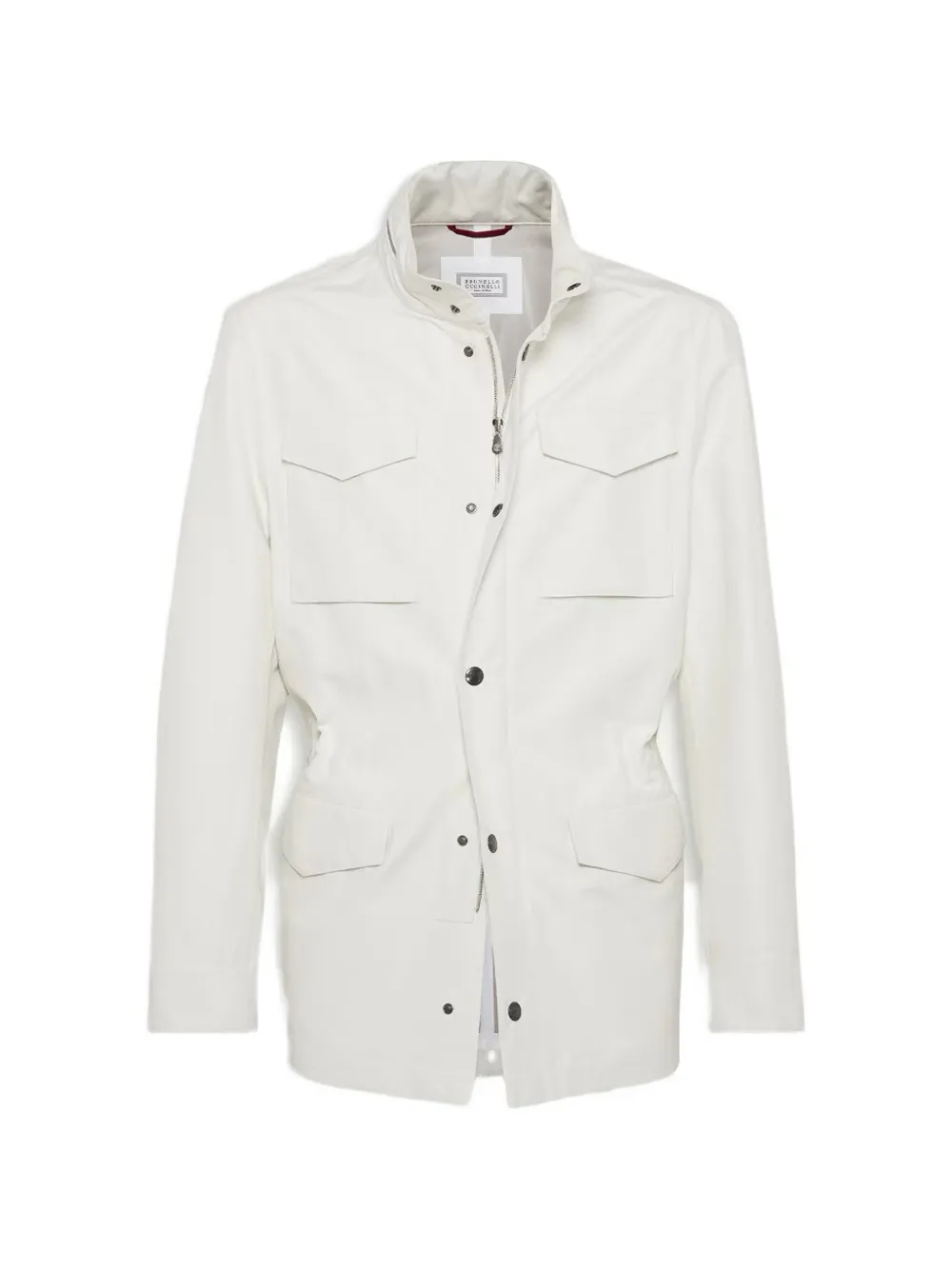 Brunello Cucinelli four-pockets field jacket - Weiß