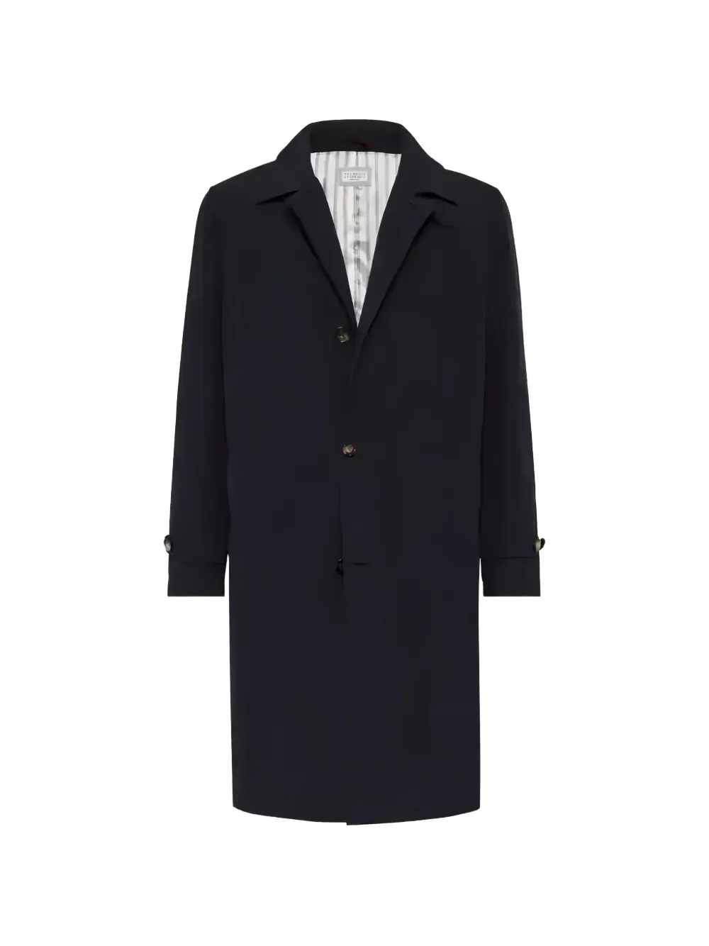 Brunello Cucinelli water-resistant trench coat - Blu