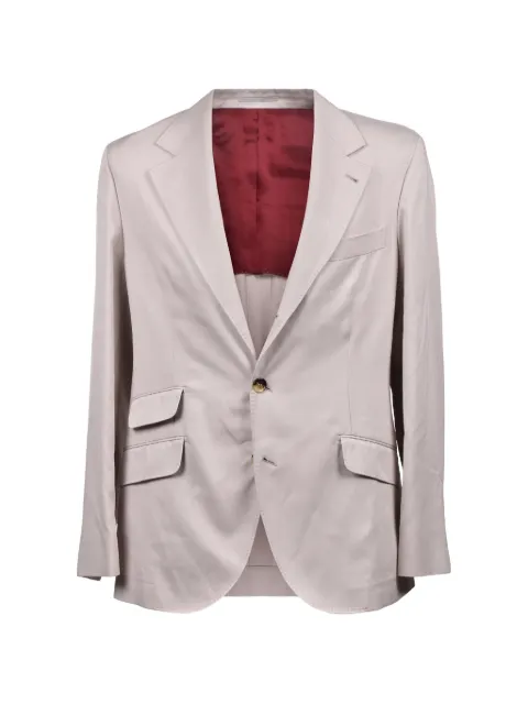 Brunello Cucinelli deconstructed gabardine blazer