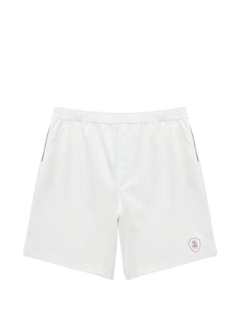 Brunello Cucinelli pantalones cortos con logo bordado