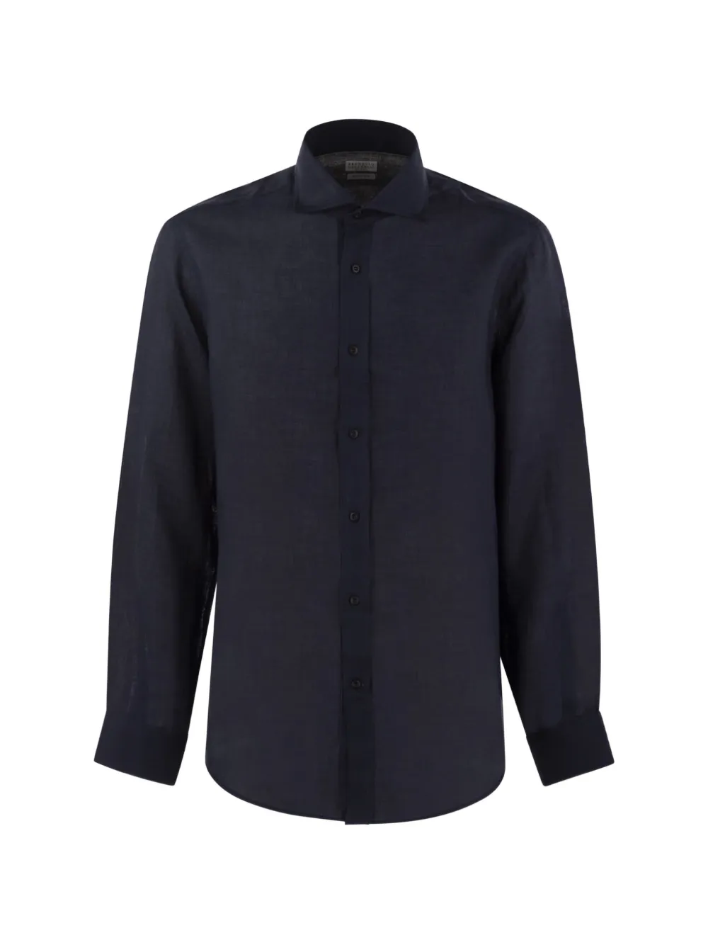 Brunello Cucinelli button-down linen shirt - Blu