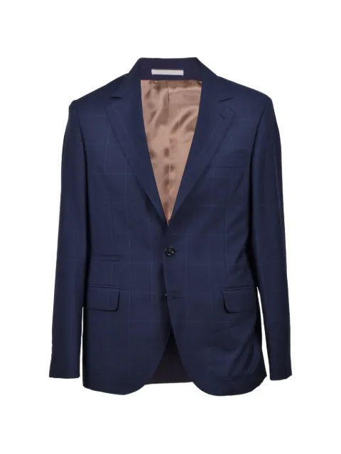 Brunello Cucinelli checked single-breasted suit