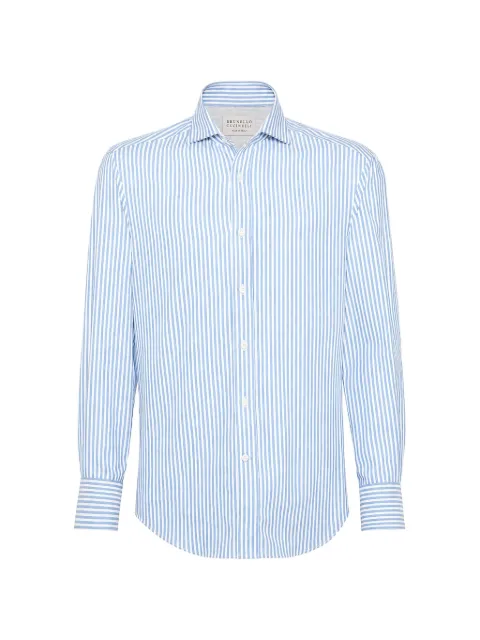 Brunello Cucinelli striped long-sleeve shirt