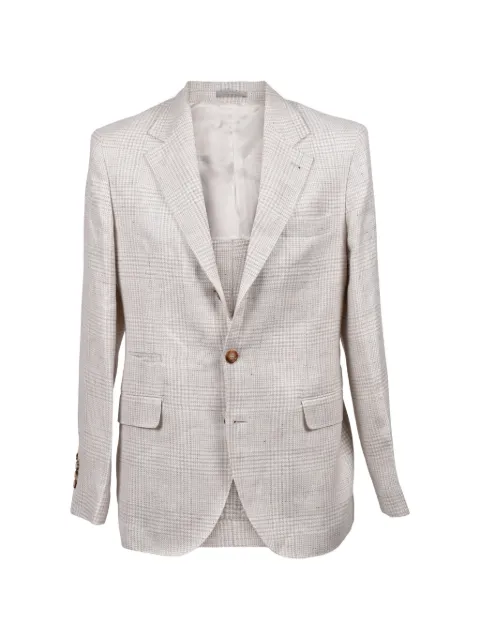 Brunello Cucinelli check-pattern blazer