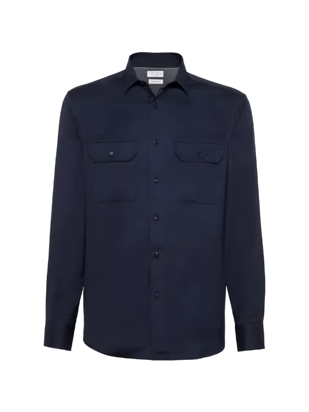 Brunello Cucinelli chest-pocket shirt - Blu