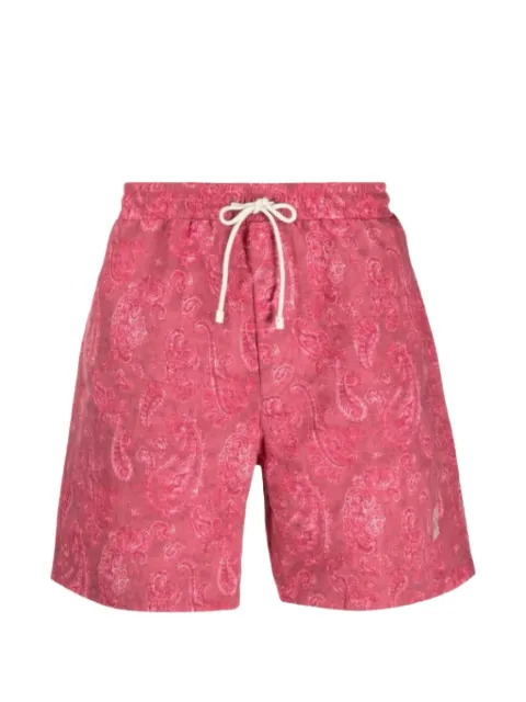 Brunello Cucinelli paisley-print drawstring swim shorts