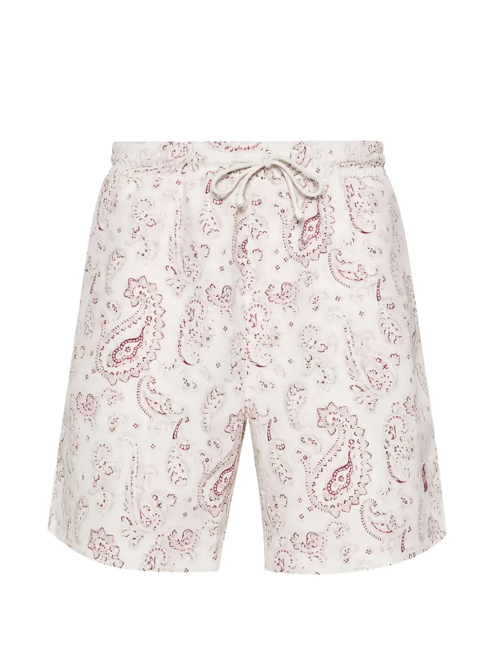 Brunello Cucinelli paisley-patterned drawstring swim shorts - Weiß