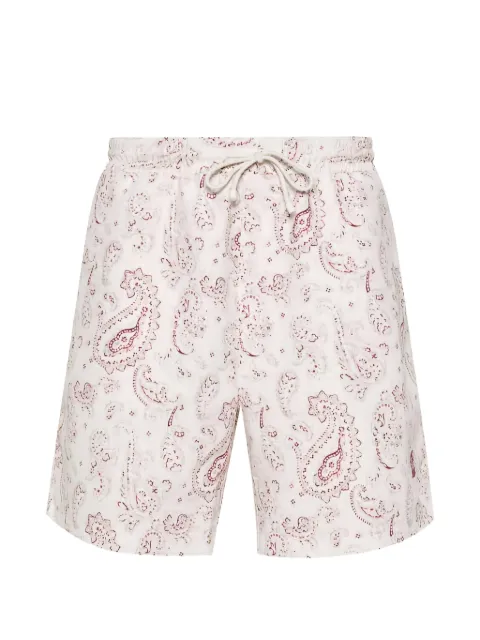 Brunello Cucinelli paisley-patterned drawstring swim shorts