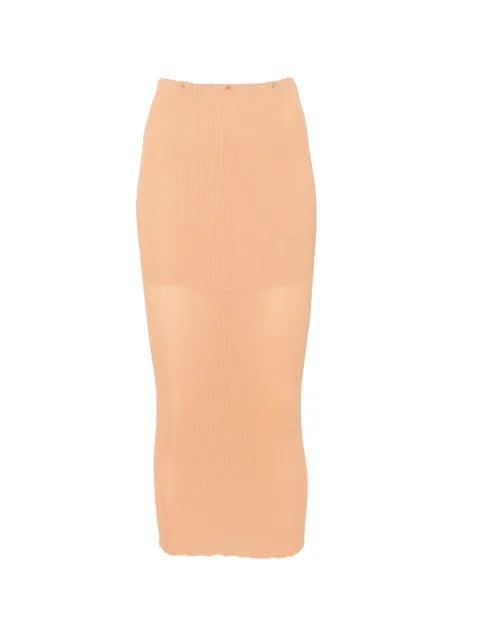 Alberta Ferretti falda midi tejida de canalé