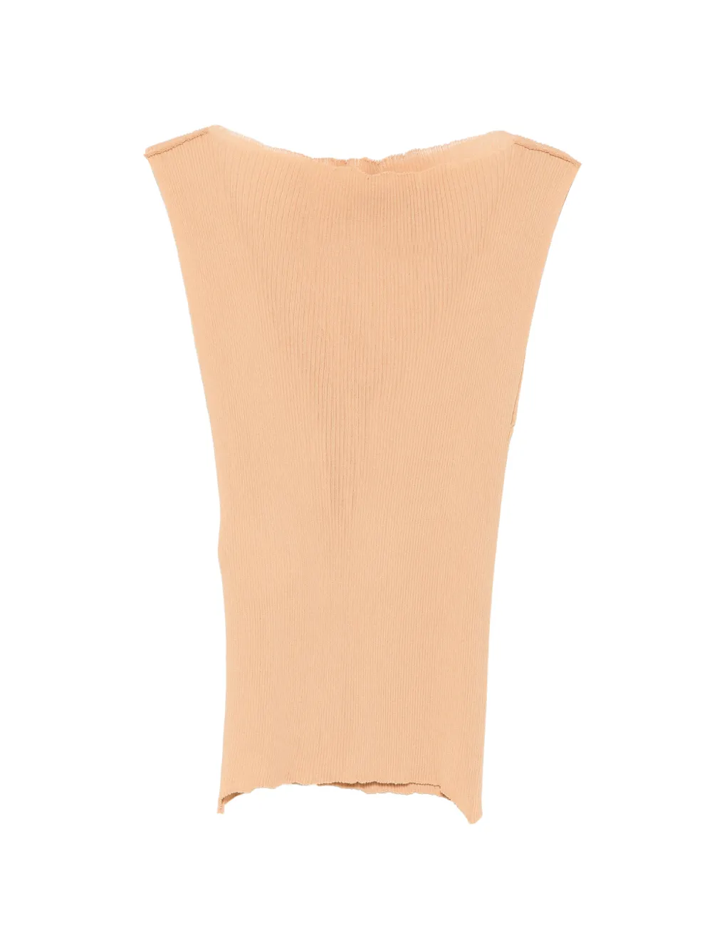 Alberta Ferretti ribbed top - Toni neutri