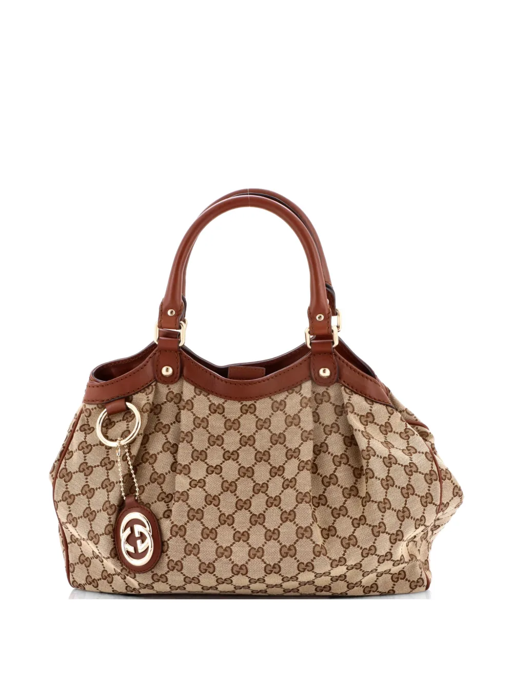 Gucci Pre-Owned Sukey GG Canvas with Leather Medium tote bag - Marrone