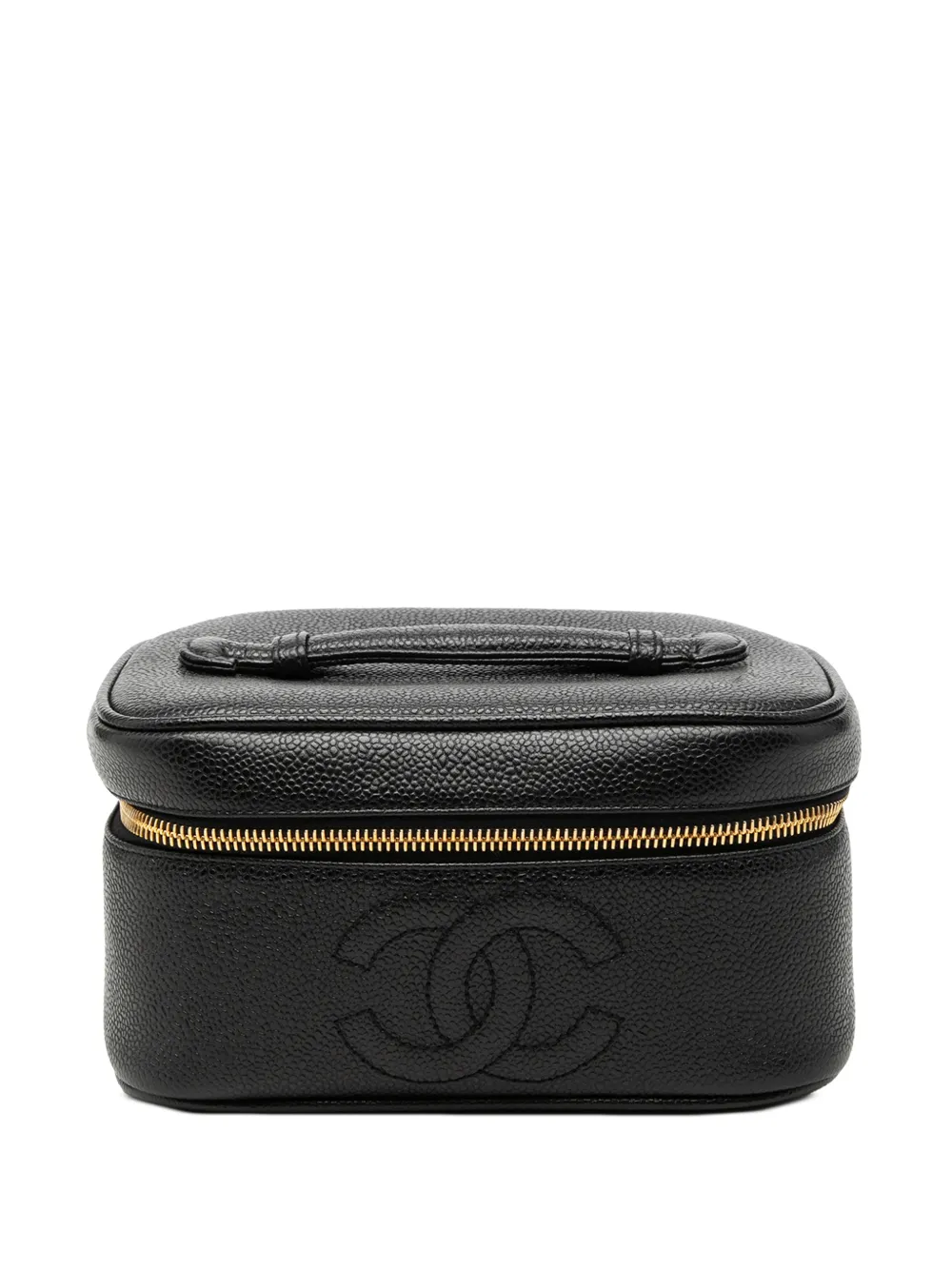 CHANEL Pre-Owned 1994-1996 CC Caviar vanity bag - Black