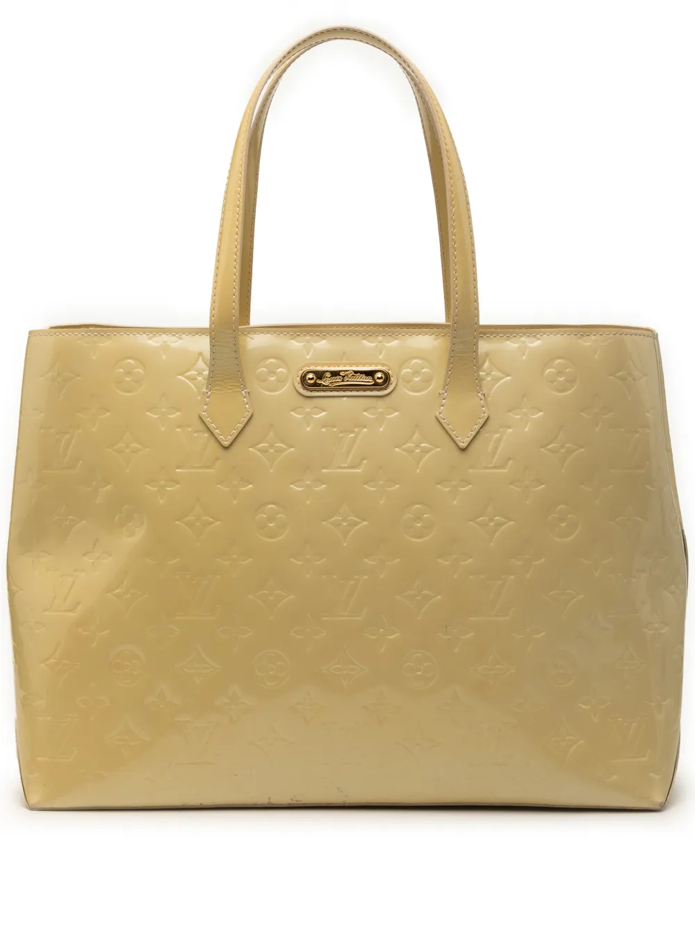 Louis Vuitton Pre-Owned 2010 Monogram Vernis Wilshire MM tote bag - Gelb