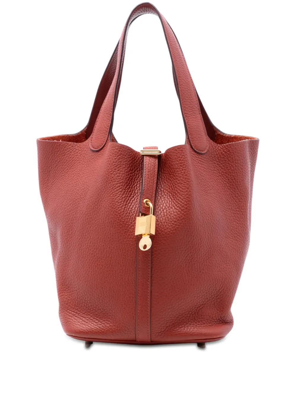 Hermès Pre-Owned 2018 Clemence Picotin Lock 22 handbag - Rosso