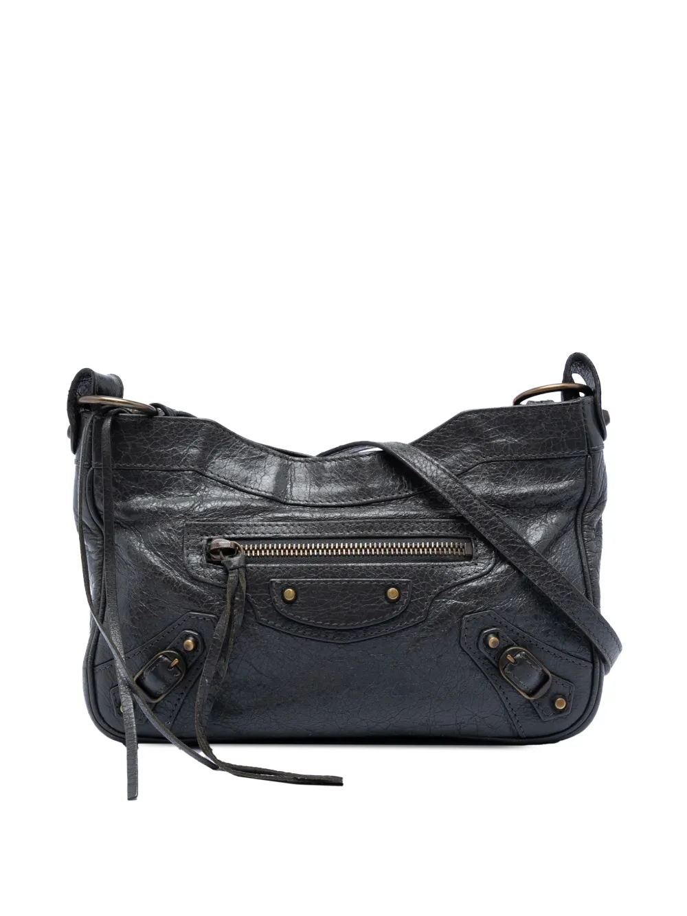 Balenciaga Pre-Owned 2015 Lambskin Motocross Classic Hip crossbody bag - Grigio