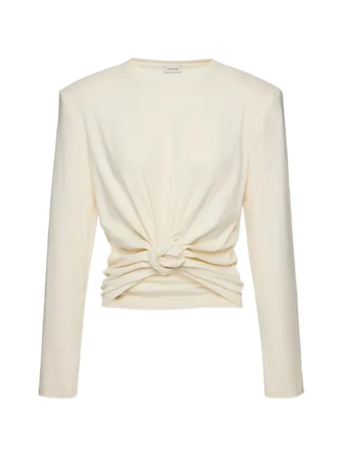 Magda Butrym knotted-detail long-sleeved top