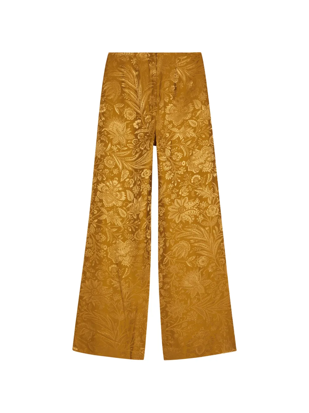 Veronica Beard Ronin floral-jacquard wide-leg trousers - Oro