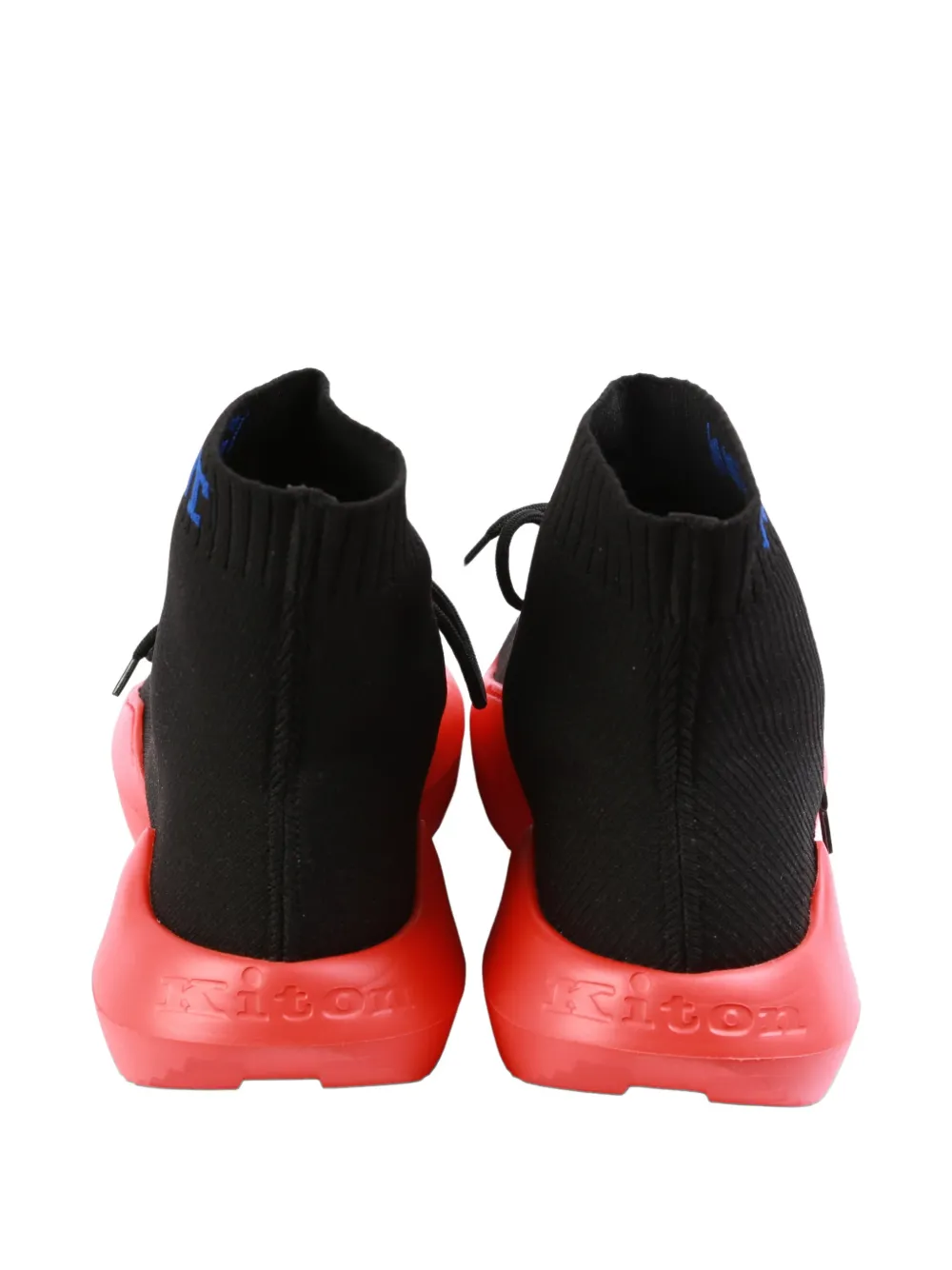 Kiton KNT high-top sneakers Zwart