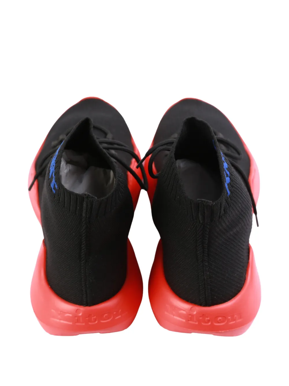 Kiton KNT high-top sneakers Zwart