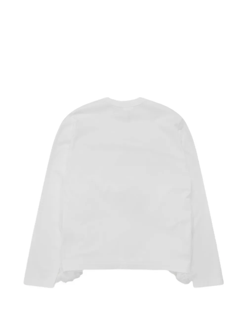 Noir Kei Ninomiya チュールレイヤーラッフル Tシャツ | ホワイト