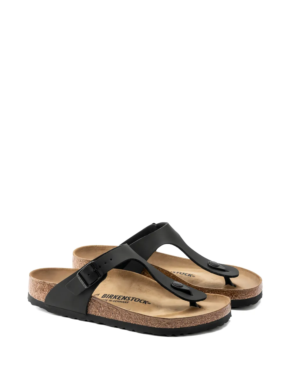 Birkenstock Gizeh sandalen met T-bandje Zwart