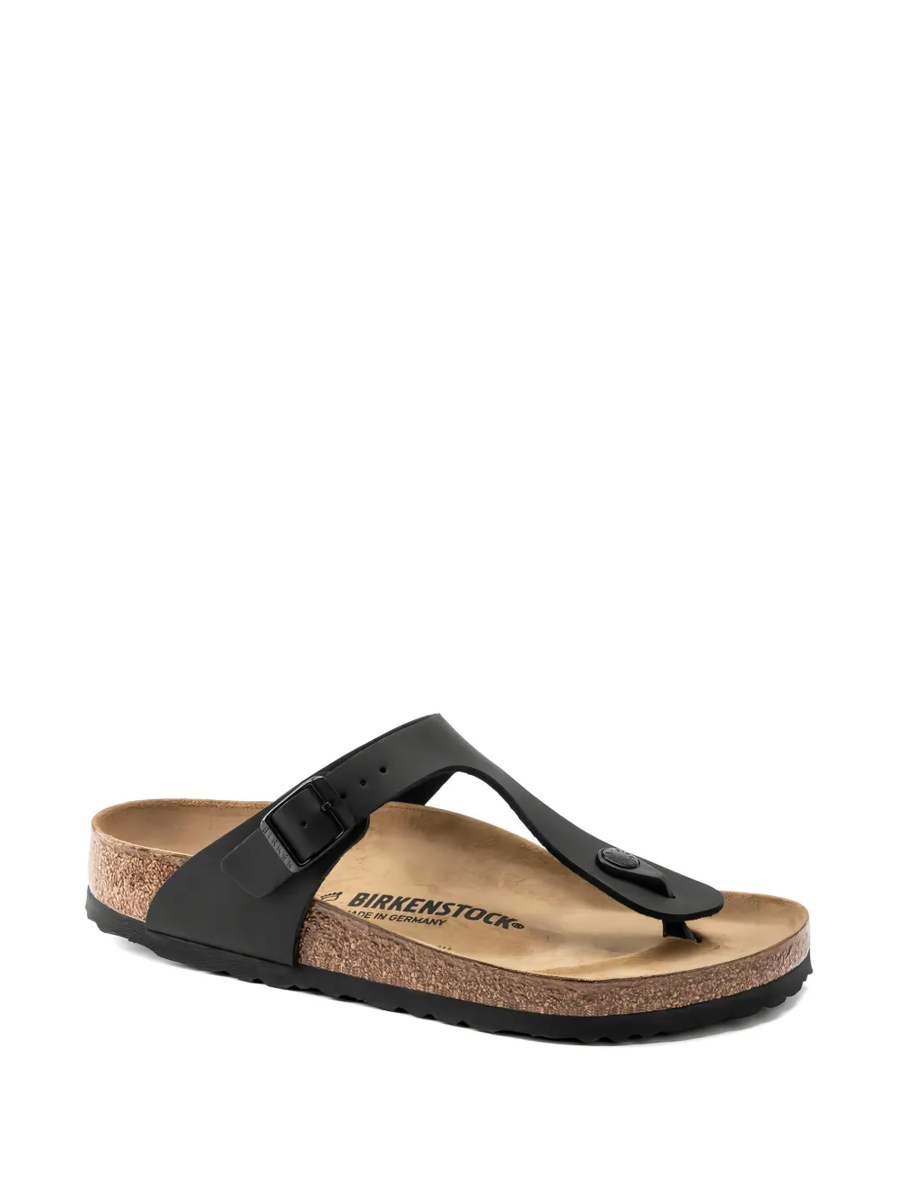 Birkenstock Gizeh sandalen met T-bandje Zwart