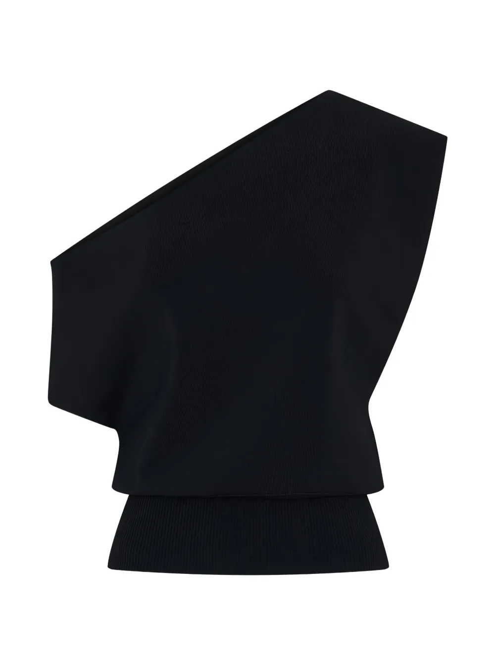 Christopher Esber assymetric-shoulder top - Nero