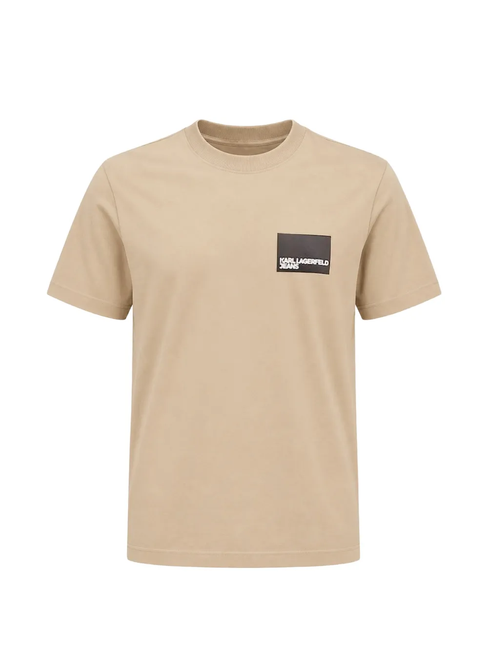 Karl Lagerfeld Jeans logo-patch T-shirt - Nude