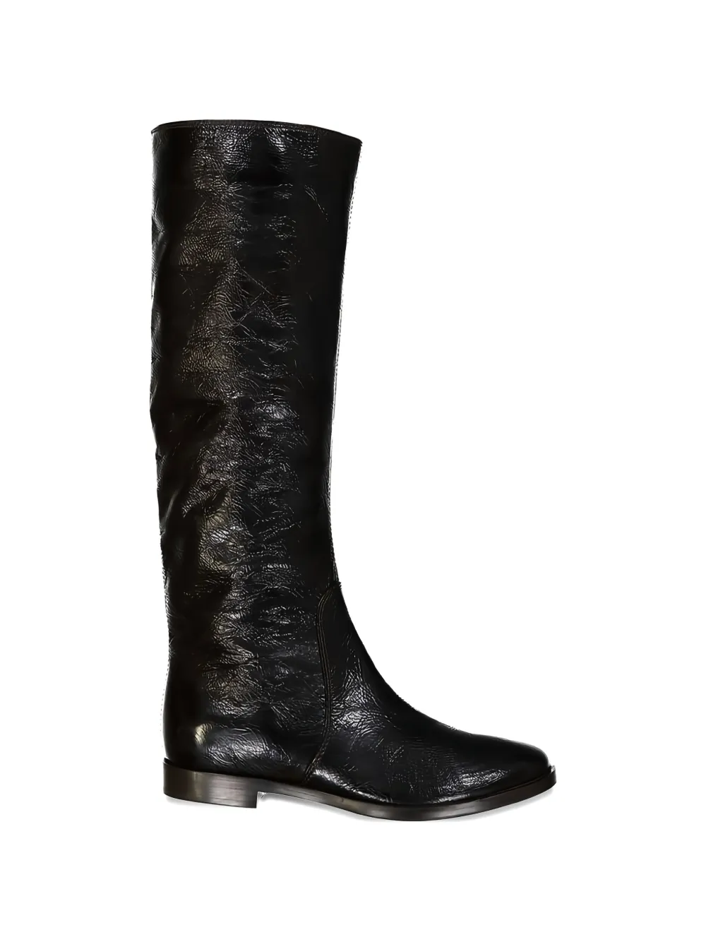 Sergio Rossi crinkled-effect boots - Schwarz