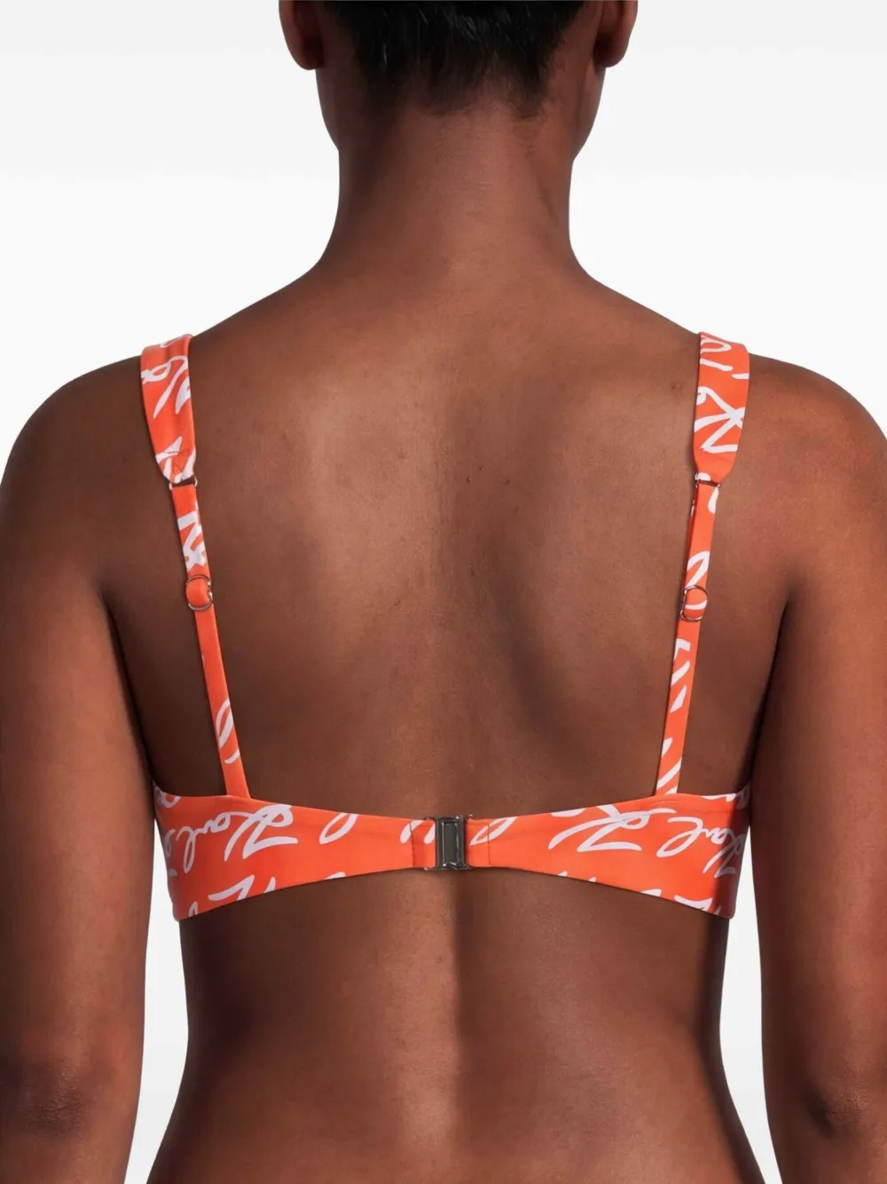 Karl Lagerfeld Bikinitop met logoprint Oranje