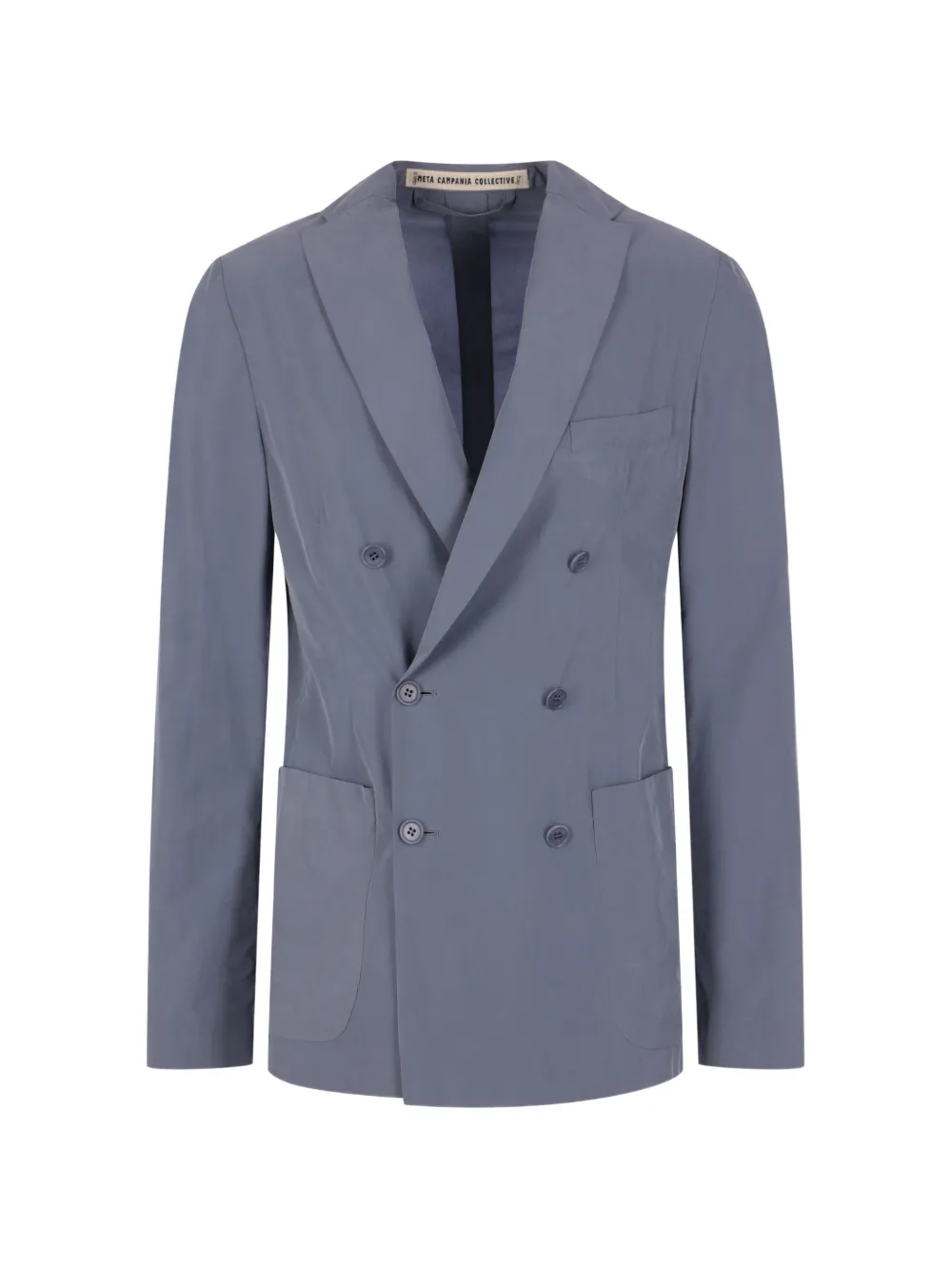 Meta Campania Collective double-breasted silk blazer - Blu