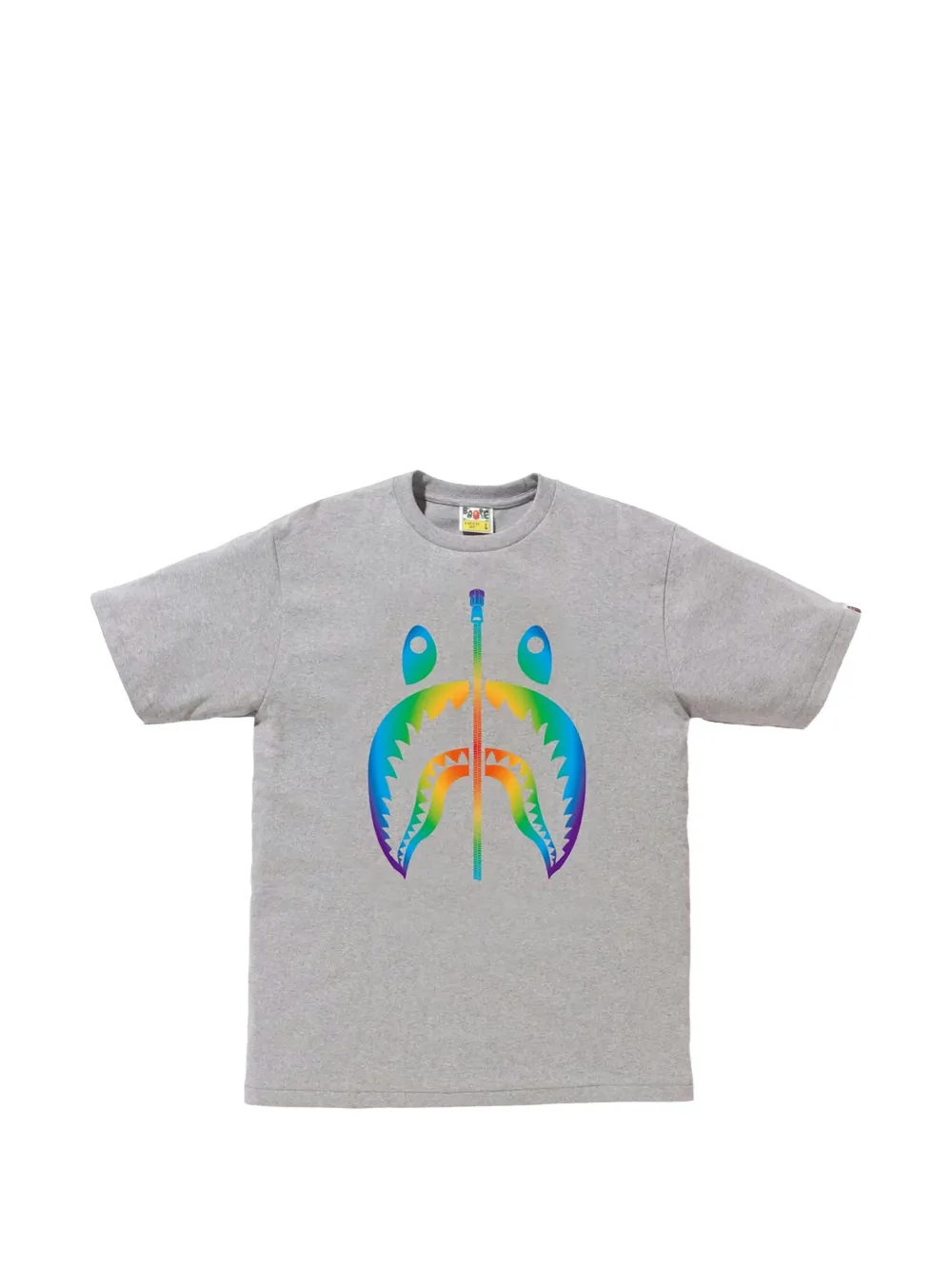 A BATHING APE® shark-print T-shirt - Grigio