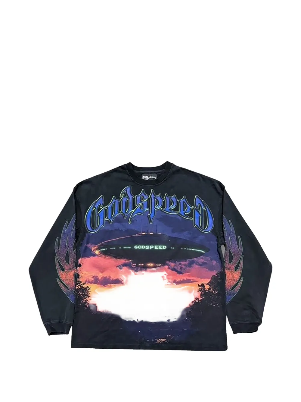GODSPEED graphic-print long-sleeve T-shirt - Nero