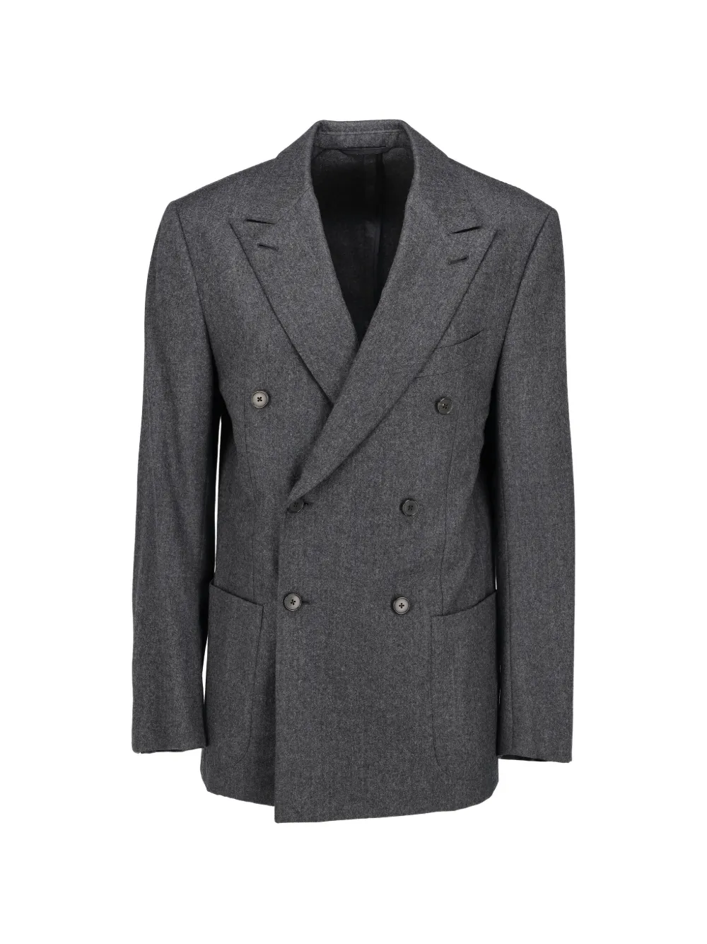 Zegna double-breasted Su Misura jacket - Grigio
