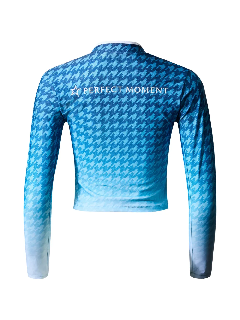 Perfect Moment Top met pied-de-poule print Blauw