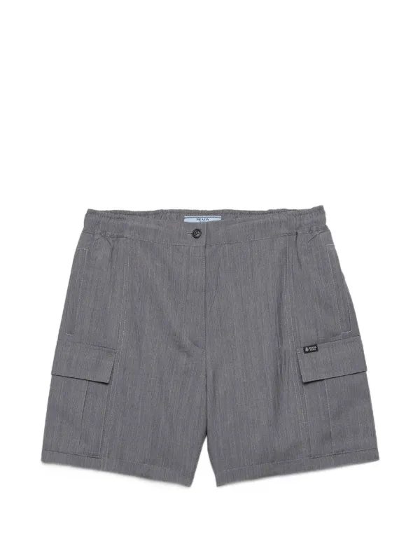 Prada モヘア ショートパンツ | グレー | FARFETCH JP