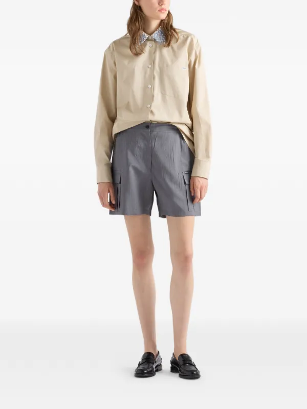 Prada モヘア ショートパンツ | グレー | FARFETCH JP
