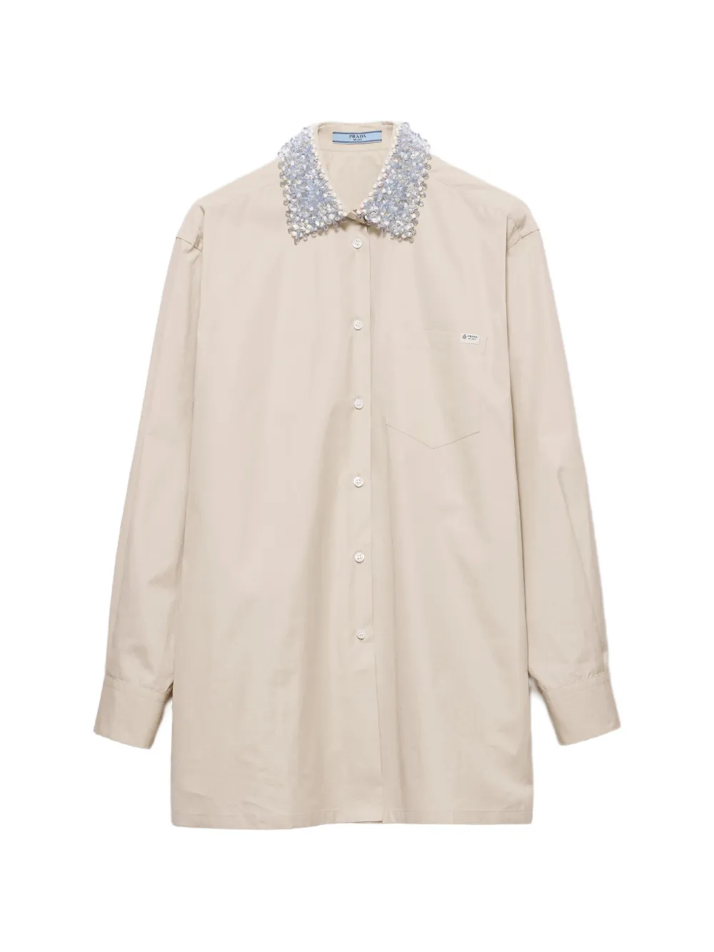 Prada poplin shirt - Neutrals
