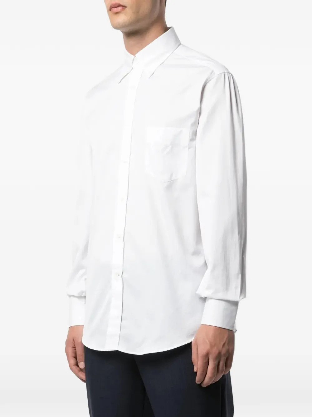 Brunello Cucinelli button-down chest-pocket shirt - Weiß