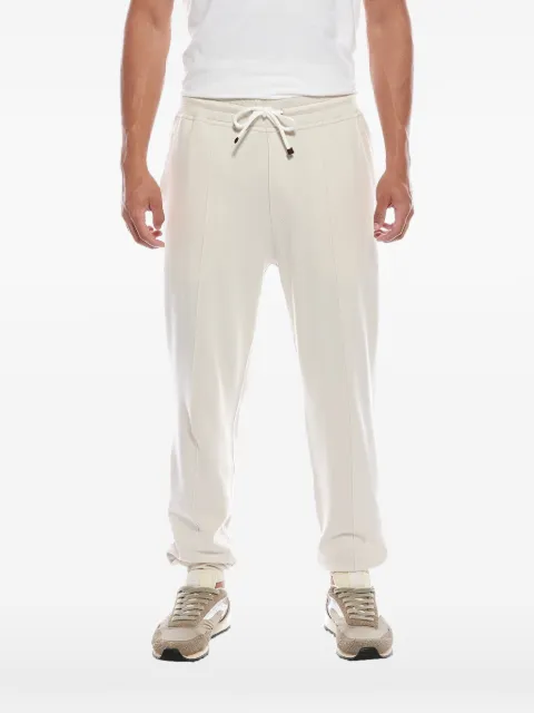 Brunello Cucinelli pintuck drawstring track pants