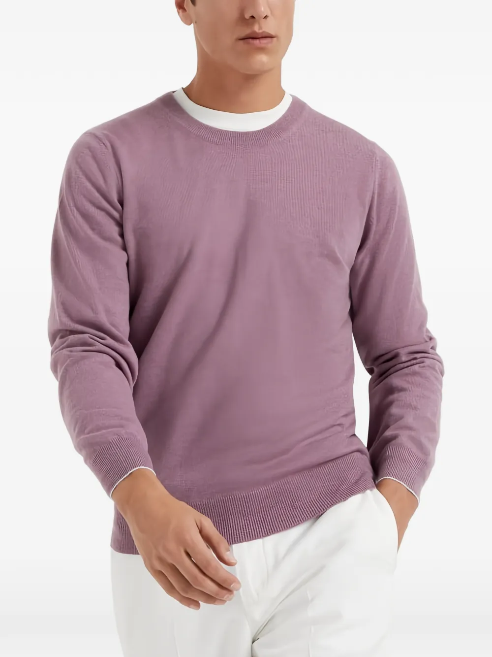Brunello Cucinelli crew-neck sweatshirt - Viola