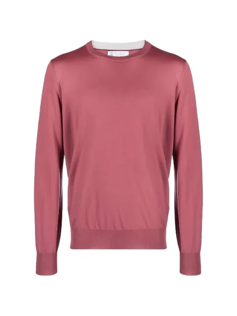 Brunello Cucinelli fine-knit crew-neck T-shirt
